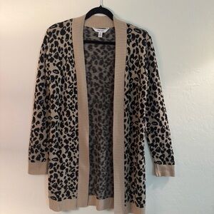 Nine West Cream and Black Cardigan Sweater